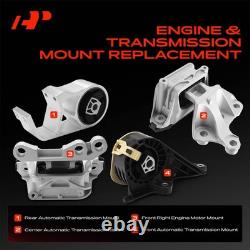 A-Premium 4x Engine Motor & Auto Transmission Mount for Chevy Traverse 18-23 FWD