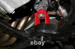 BMR Suspension Motor Mount Kit Black Hammertone For 10-15 Chevy Camaro V8 MM004H