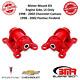BMR Suspension Red Motor Mount Kit Engine Side LS Only For 98-02 Camaro Firebird