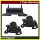 Chevy Astro GMC Safari 4.3L 4WD 96-05 Set of 3pcs For Engine Motor & Trans Mount