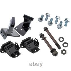 Engine Motor Mounts Brackets, Cushion & Hardware, Fits 1955-57 Chevy
