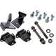 Engine Motor Mounts Brackets, Cushion & Hardware, Fits 1955-57 Chevy