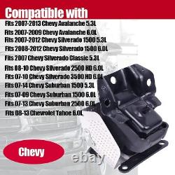 Engine Mount with Bracket Front LH RH Pair Set for Cadillac Chevy GMC Pickup SUV