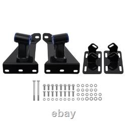 Engine Mounts Black Fit For Suburban Blazer Chevy C10 2wd 1963-1972 Steel