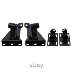 Engine Mounts Black Fit For Suburban Blazer Chevy C10 2wd 1963-1972 Steel