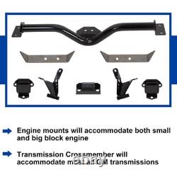 Engine Transmission Mount Kit Fit For 1955-1957 Chevy Belair 150 210 V-8 Del Ray
