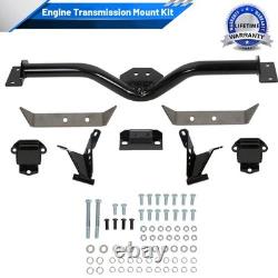 Engine Transmission Mount Kit Fit For 55-57 Chevy Belair 150 210 V-8 Del Ray