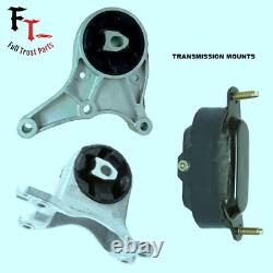 Fits 2008-2012 Chevrolet Malibu (3.6l, V6, At) - Set Of 3 Transmission Mounts