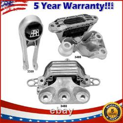 For 16-18 Chevrolet Malibu 1.5L L4 3PCS Engine Motor & Automatic Trans Mount Set