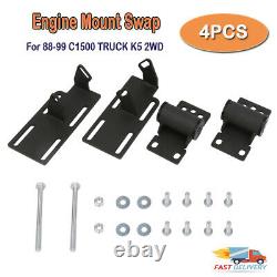For 1988-1999 C1500 TRUCK 2WD Engine Mount Adapter Swap LSx LS1 Replace 14055KU