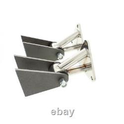 For Small & Big Block Chevy Polished Stainless Engine Motor Mounts SBC350 BBC454
