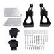 LS Engine Mount Kit for Chevy C10 1963-72 6372MP-SM Complete Installation Bracke