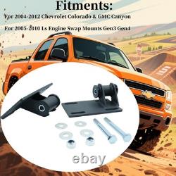 LS Engine Swap Motor Mounts Kit for Chevy Colorado GMC Canyon 2004-2012, LS S