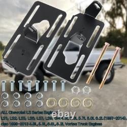 LS Motor Mounts Adjustable Adapter Plate Swap Kit for 1988-1998 Chevy GMC Truck