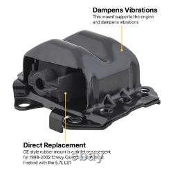 LS Swap Complete Motor Mount Kit, Black, Steel, Fits Chevy C10 1967-72