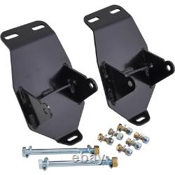 LS Swap Complete Motor Mount Kit, Black, Steel, Fits Chevy C10 1967-72