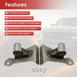 LS Swap Engine Motor Mounts for Chevy C10 C20 for GMC C15 2WD Blazer Suburban