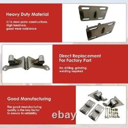 LS Swap Engine Motor Mounts for Chevy C10 C20 for GMC C15 2WD Blazer Suburban