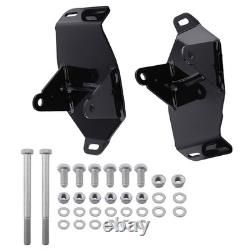 LS Swap Motor Mount For Chevy C10 GMC C1500 1967-1972 Powder Coated Steel Black