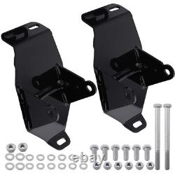 LS Swap Motor Mount For Chevy C10 GMC C1500 1967-1972 Powder Coated Steel Black