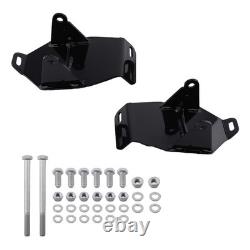 LS Swap Motor Mount For Chevy C10 GMC C1500 1967-1972 Powder Coated Steel Black