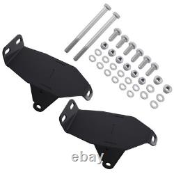 LS Swap Motor Mount For Chevy C10 GMC C1500 1967-1972 Powder Coated Steel Black