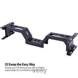 LS Swap Trans Crossmember/ Motor Mount Kit, Fits Chevy C10 1967-72