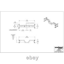 LS Swap Trans Crossmember/ Motor Mount Kit, Fits Chevy C10 1967-72
