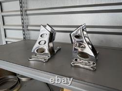 Ls motor mounts universal Chrome plated Hot Rod style, LS in a 38 chevy frame