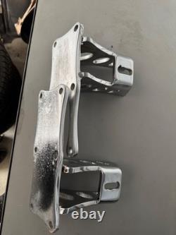 Ls motor mounts universal Chrome plated Hot Rod style, LS in a 38 chevy frame