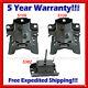 M388 For 03-17 Chevy Express 1500 2500 3500 4500 RWD Motor & Trans Mount Set 3pc