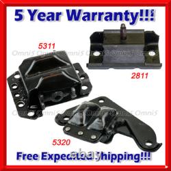 M489 Fits 1993-97 Chevrolet Camaro/Pontiac Firebird 5.7L Motor & Trans Mount 3pc