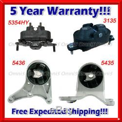 M731 Fits 07-12 Chevy Malibu Pontiac G6 Saturn Aura 3.6L Motor & Trans Mount Set