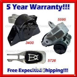 M855 Fits 2013-2018 Chevrolet Sonic 1.4L AUTO, Motor & Transmission Mount 3pc