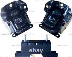 MMB147A 3pc Motor Mounts fit 4WD 5.3L 2007 2013 Chevy Silverado GMC Sierra1500