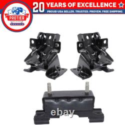 Motor & Trans Mount 3PCS Fit 11-16 GMC Sierra 2500 HD/ Sierra 3500 HD 4WD 6.6L