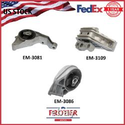 Motor & Trans. Mount Set FOR 2006-2011 Chevy Cobalt/ HHR/ Pontiac G5 2.2/ 2.4L