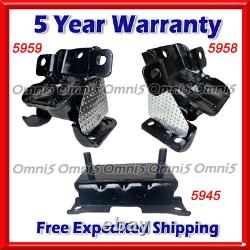 N932 Fits 17-19 Chevrolet Silverado 2500 HD/3500 HD 6.6L RWD Motor & Trans Mount