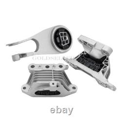 NEW 3PCS For 16-19 Chevy Malibu 1.8 Hybrid CVT Motor Mounts & Transmission Mount
