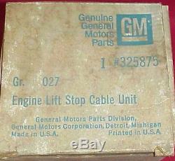 Nos 65 66 67 68 69 Chevy Impala Bel Air 396 427 Gm Engine Stop Lift Unit 325875