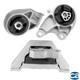 Rear, Front Trans Mounts & RH Engine Mount 3PCS For Chevrolet Cobalt 10-05 2.0L