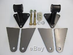 SBC and BBC Chevy weld-in Engine Motor Mounts, Pair, USA made, TIG welded