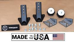 SR Chevy SBC BBC 283-502 Universal Biscuit Weld-in Motor Mounts 3 Bolt Style