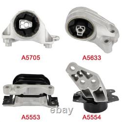 Set of 4 For 2013-2017 Chevrolet Equinox 3.6L for AT Engine Motor Mount A5554