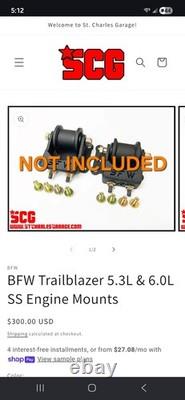 Trailblazer V8 Motor Mount Brackets (Frame Side)