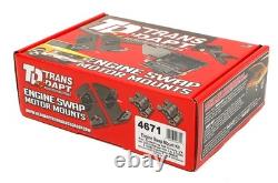 Transdapt 4671 Motor Mount Kit For Chevy 283-350 Or LT1 Into S10 S15 4.3L 2WD