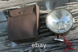 Vintage 12 volt magnet mount light lamp with pouch auto service tool