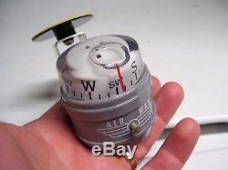 Vintage 1960' s nos AIRWAY auto compass gauge dash kit gm chevy car rat rod nash