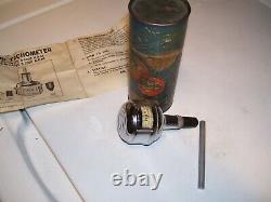 Vintage 50s Chrome tool Tachometer delco auto accessory gm street hot rod parts