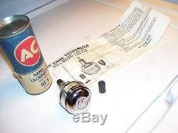 Vintage AC DELCO tachometer chrome service gauge auto gm street oem rat hot rod